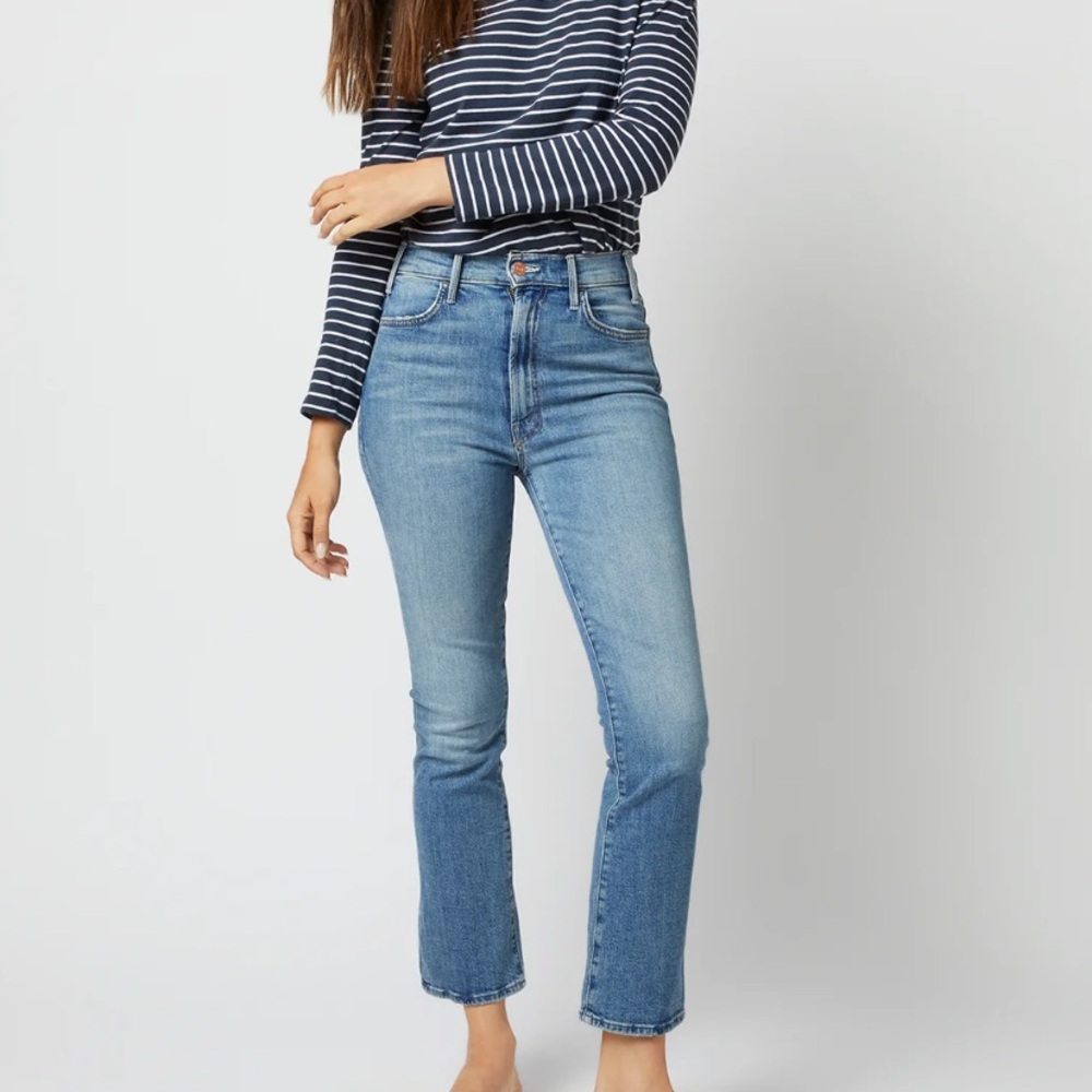 MOTHER DENIM The Hustler Ankle Jean in Scenic Route wash
